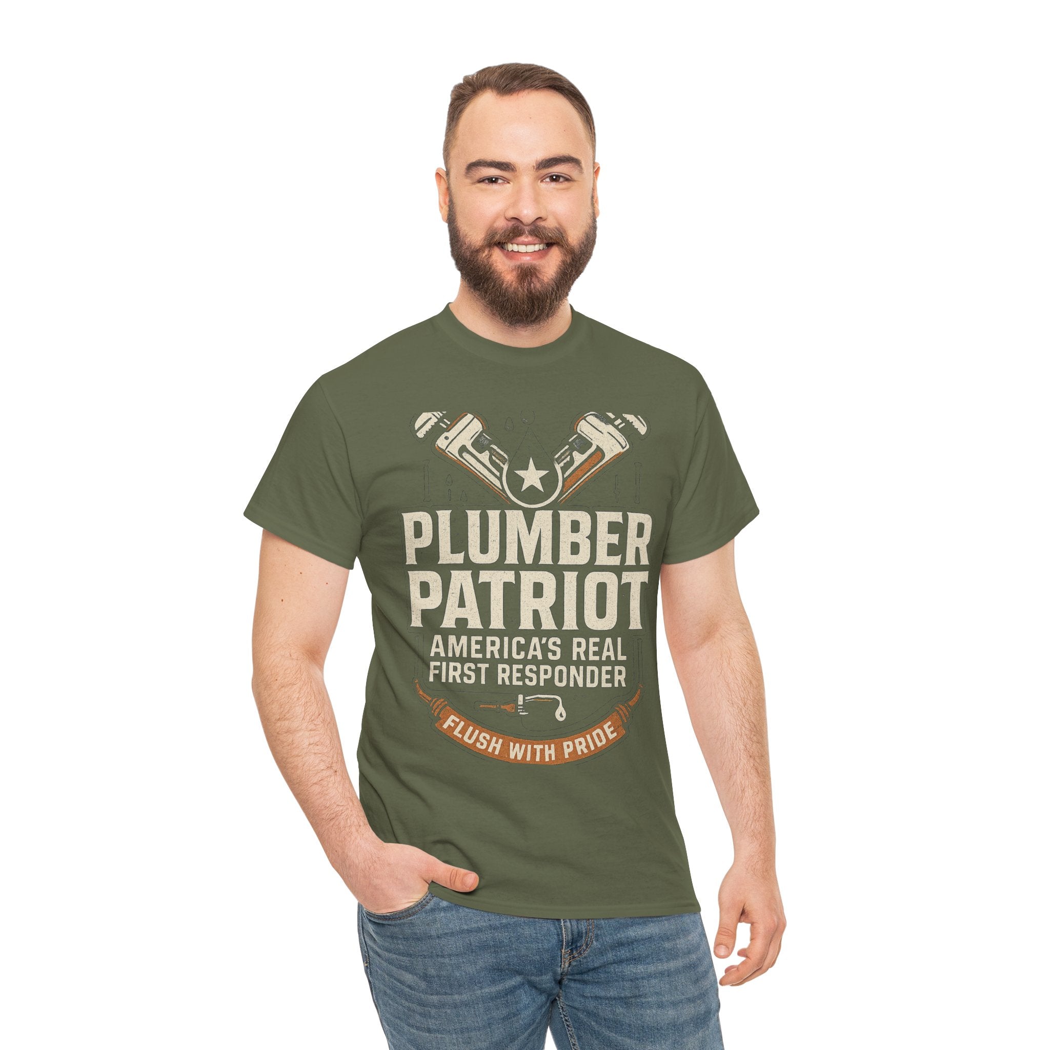 Plumber Patriot's Trade Tee