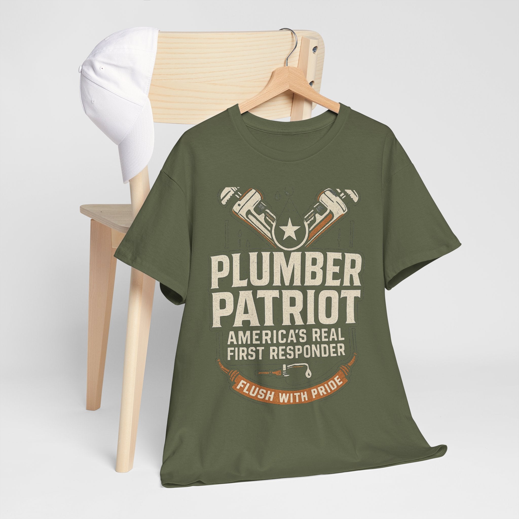 Plumber Patriot's Trade Tee