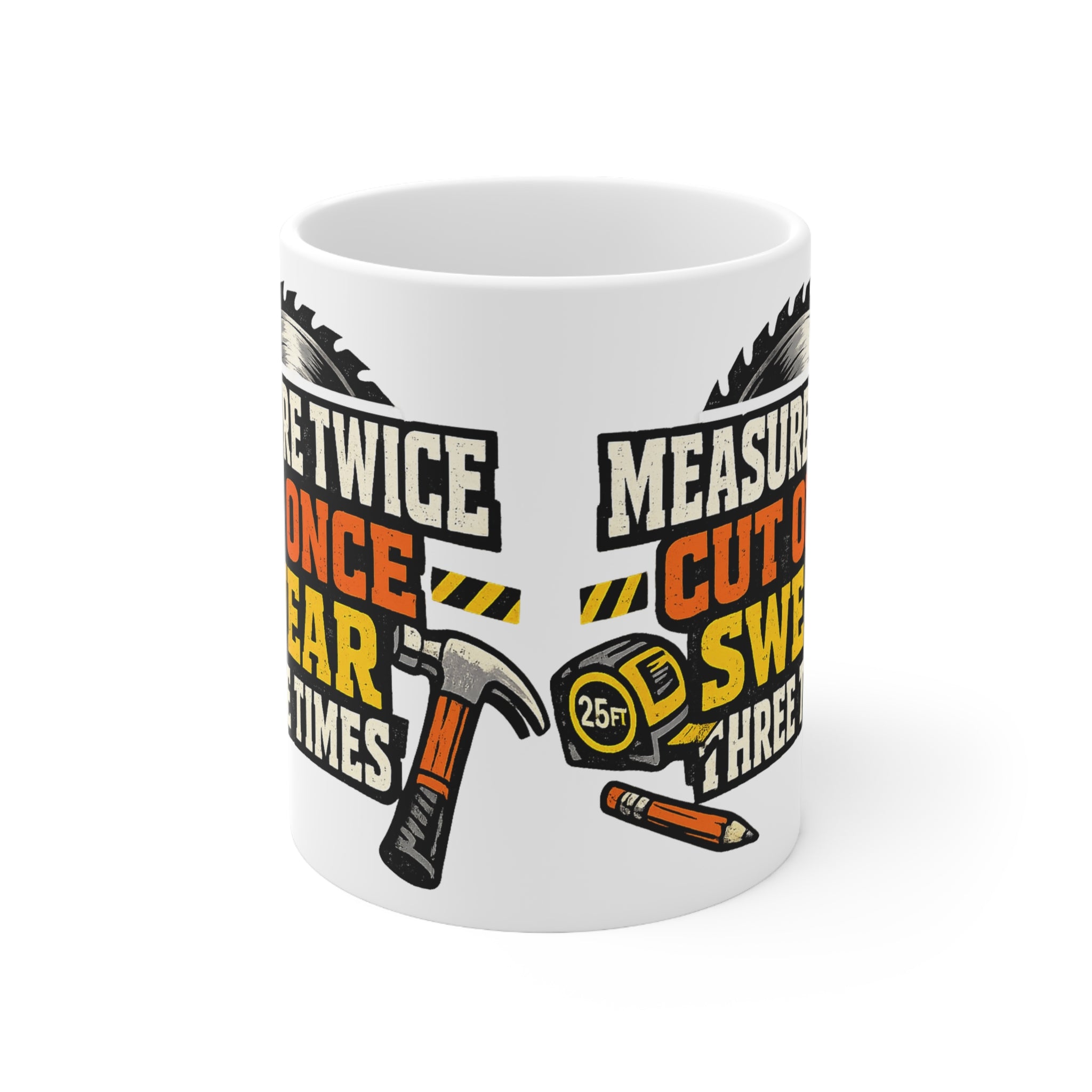 Measure Swear Repeat Construction Hoodie